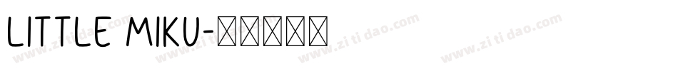 Little Miku字体转换